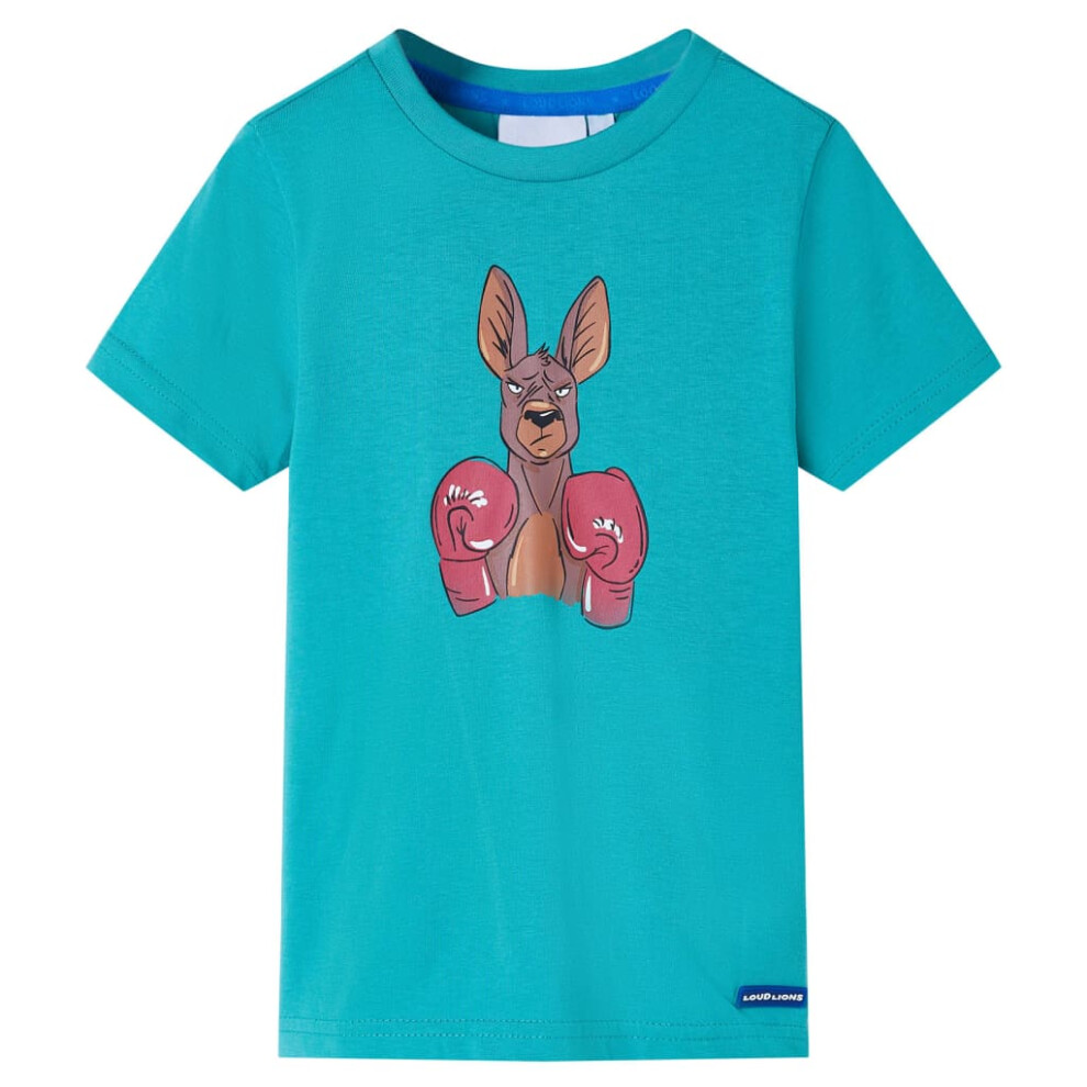 Vidaxl Kids' T-Shirt With Short Sleeves Mint 140 Dark
