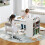 Costway Kids Art Craft Table and Chairs Set with Paper Roll Flip-up Tabletop 9