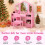 Costway Kids Vanity Table and Chair Set with 3 Removable Mirrors and 4 Storage Bins 6