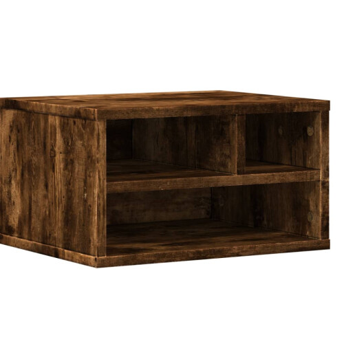 VidaXL vidaXL Printer Stand Smoked Oak 40x32x22,5 cm Engineered Wood 1