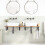 VidaXL vidaXL Basin Shelf Wall Mounted Steel and Solid Wood Acacia 3