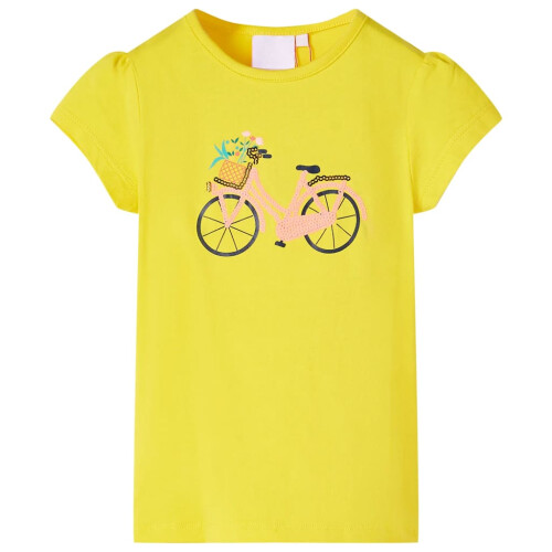VidaXL Kids' T-shirt Yellow 116
