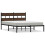 VidaXL vidaXL Bed Frame without Mattress with Headboard Brown Oak 140x190 cm 2