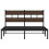 VidaXL vidaXL Bed Frame without Mattress with Headboard Brown Oak 140x190 cm 4