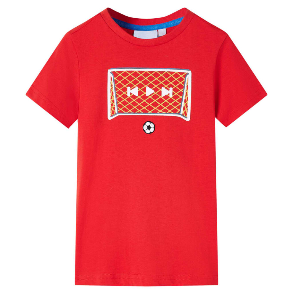 Vidaxl Kids' T-Shirt 128 Red