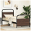 VidaXL vidaXL Bed Frame Without Mattress 80x200 cm Brown Oak Engineered Wood 4