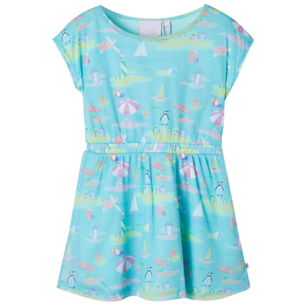 Vidaxl Kids' Dress Aqua 140 Light