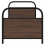 VidaXL vidaXL Bed Frame Without Mattress 80x200 cm Brown Oak Engineered Wood 5