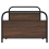 VidaXL vidaXL Bed Frame Without Mattress 90x200 cm Brown Oak Engineered Wood 5