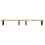 VidaXL vidaXL Basin Shelf Wall Mounted Steel and Solid Wood Acacia 4