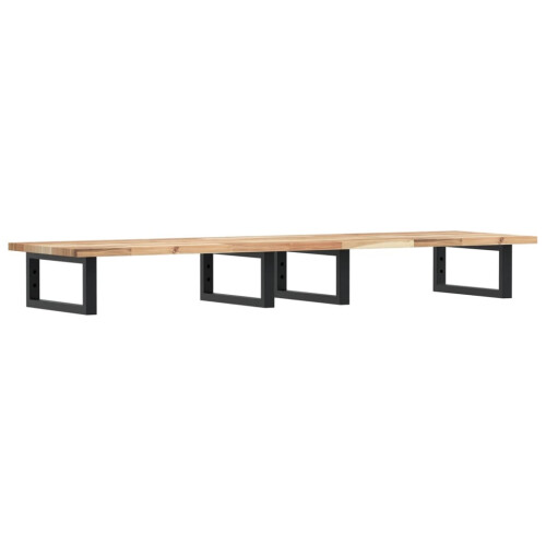 VidaXL vidaXL Basin Shelf Wall Mounted Steel and Solid Wood Acacia 1