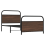 VidaXL vidaXL Bed Frame Without Mattress 90x200 cm Brown Oak Engineered Wood 3
