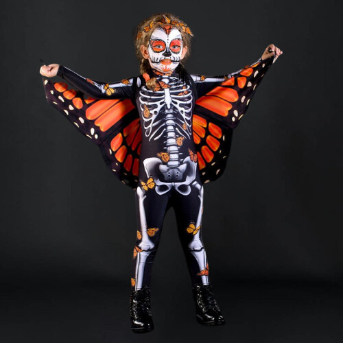 (ενήλικας XL) Halloween Σκελετός Φτερά Πεταλούδας 3D Εκτύπωση Παιδικό Cosplay 1