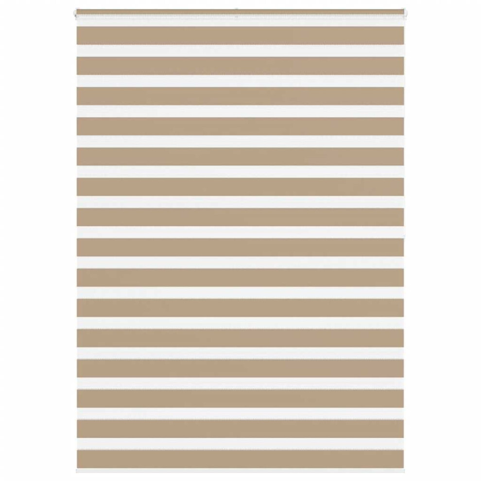 New Vidaxl Zebra Blind Sand 155X200 Cm Fabric Width 150.9 Cm Polyester Brown