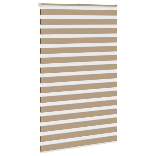 VidaXL vidaXL Zebra Blind Sand Brown 145x230 cm Fabric Width 140.9 cm Polyester 2
