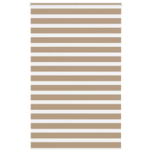 vidaXL Zebra Blind Sand Brown 145x230 cm Fabric Width 140.9 cm Polyester