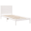 VidaXL vidaXL Extra Long Bed Frame without Mattress White 90x210 cm Solid Wood 4