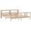 VidaXL vidaXL Bed Frame with Headboard without Mattress 200x200 cm 4