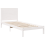 VidaXL vidaXL Extra Long Bed Frame without Mattress White 90x220 cm Solid Wood 4