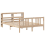 VidaXL vidaXL Bed Frame with Headboard without Mattress 120x200 cm 4