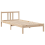 VidaXL vidaXL Bed Frame with Headboard without Mattress 75x190 cm Small Single 6