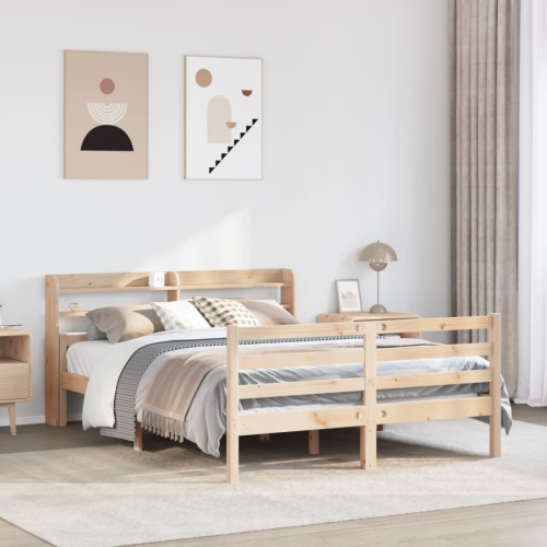 VidaXL vidaXL Bed Frame with Headboard without Mattress 160x200 cm 1