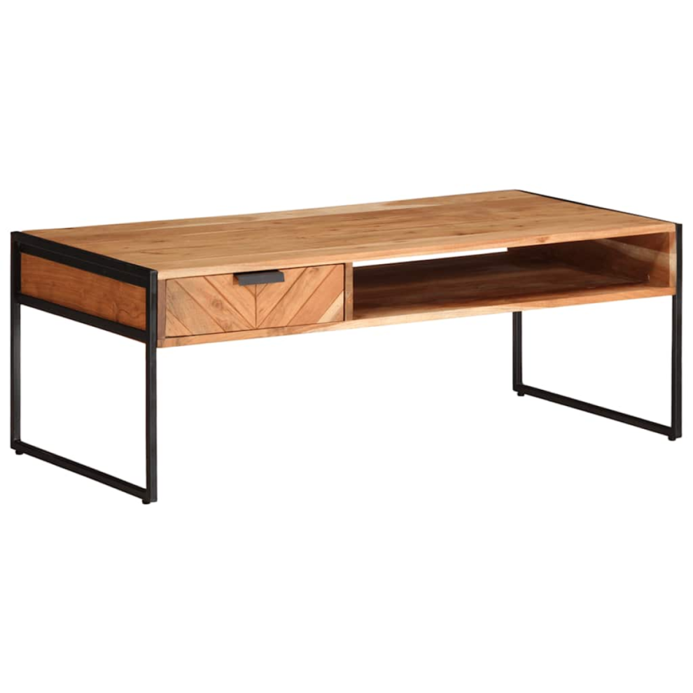 Vidaxl Coffee Table 110X55x40 Cm Solid Wood Acacia