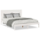 VidaXL vidaXL Extra Long Bed Frame without Mattress White 140x220 cm Solid Wood 3