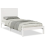 VidaXL vidaXL Extra Long Bed Frame without Mattress White 90x210 cm Solid Wood 3