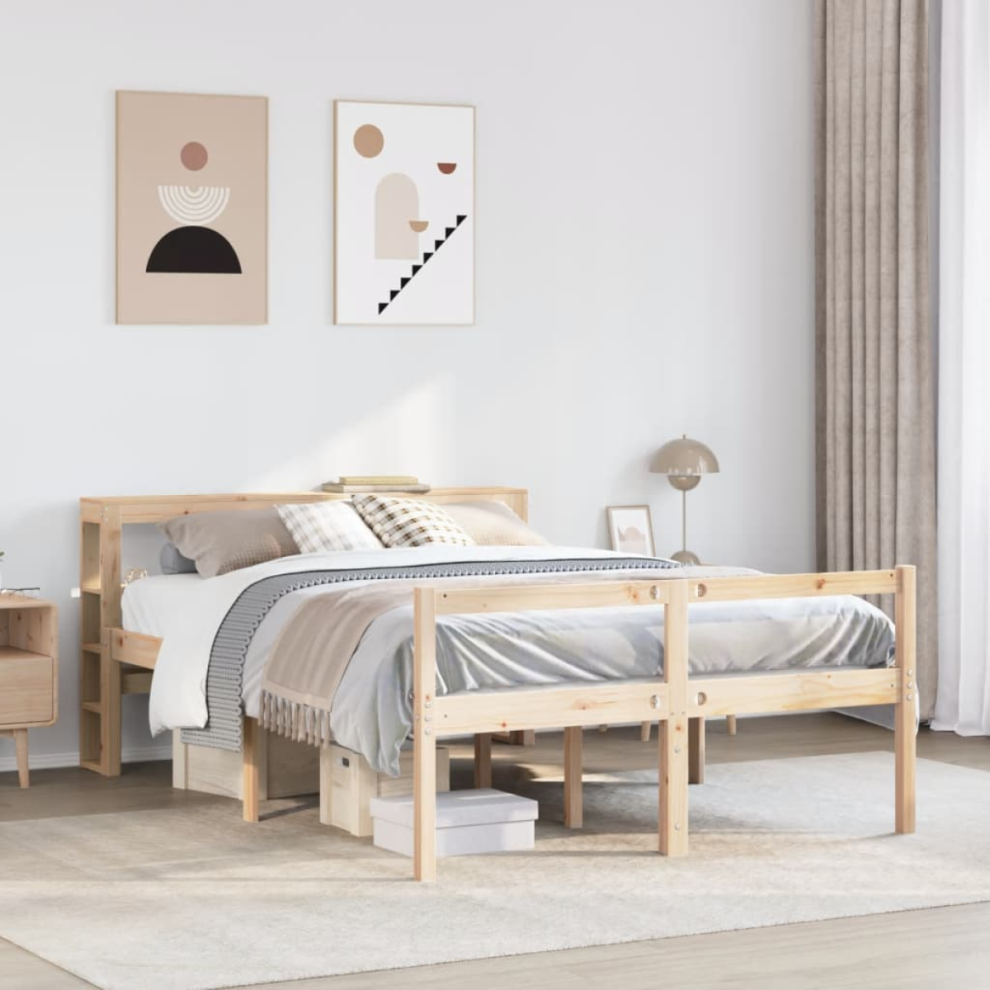 Vidaxl Senior Bed With Headboard Without Mattress 120X190 Cm Small Double