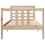 VidaXL vidaXL Bed Frame with Headboard without Mattress 75x190 cm Small Single 5