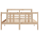 VidaXL vidaXL Bed Frame with Headboard without Mattress 120x200 cm 5