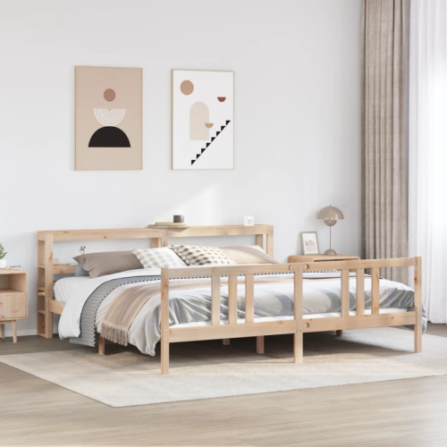 VidaXL vidaXL Bed Frame with Headboard without Mattress 200x200 cm