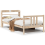 VidaXL vidaXL Bed Frame with Headboard without Mattress 75x190 cm Small Single 3