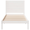 VidaXL vidaXL Extra Long Bed Frame without Mattress White 90x220 cm Solid Wood 5