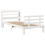 VidaXL vidaXL Bed Frame with Headboard without Mattress White 90x200 cm 4