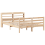 VidaXL vidaXL Bed Frame with Headboard without Mattress 160x200 cm 4
