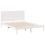 VidaXL vidaXL Extra Long Bed Frame without Mattress White 140x210 cm Solid Wood 4