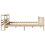 VidaXL vidaXL Bed Frame with Headboard without Mattress 200x200 cm 6