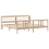 VidaXL vidaXL Bed Frame with Headboard without Mattress 200x200 cm 4