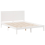 VidaXL vidaXL Extra Long Bed Frame without Mattress White 140x220 cm Solid Wood 4