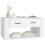 VidaXL vidaXL Coffee Table White 80x50x40 cm Engineered Wood 4