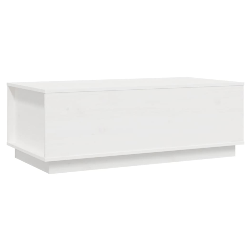 VidaXL vidaXL Coffee Table White 100x50x35 cm Solid Wood Pine 1