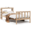 VidaXL vidaXL Bed Frame without Mattress 90x190 cm Single Solid Wood Pine 2