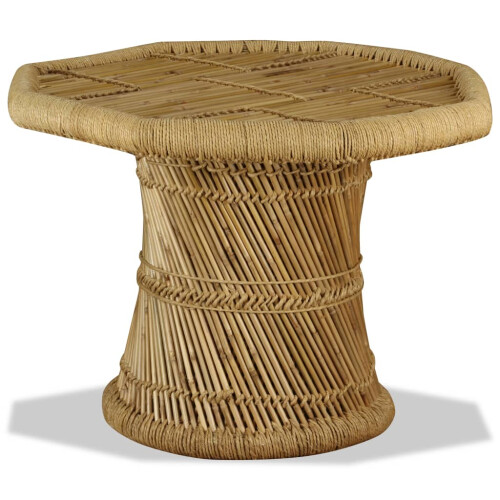 VidaXL Coffee Table Bamboo Octagon 60x60x45 cm 1