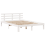 VidaXL vidaXL Bed Frame with Headboard without Mattress White 120x190 cm Small Double 6