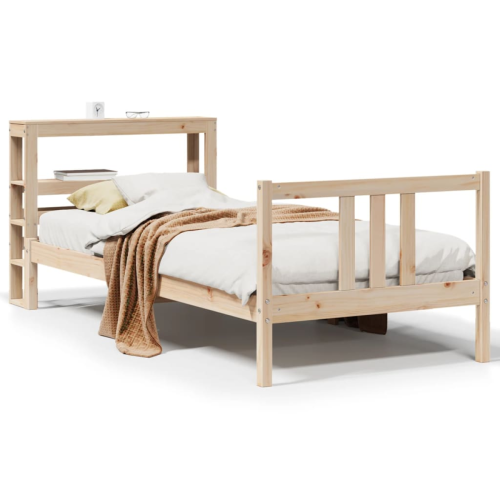 VidaXL vidaXL Bed Frame with Headboard without Mattress 90x190 cm Single 1