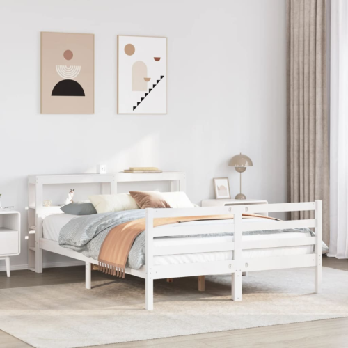VidaXL vidaXL Bed Frame with Headboard without Mattress 160x200 cm