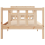 VidaXL vidaXL Bed Frame without Mattress 90x190 cm Single Solid Wood Pine 4