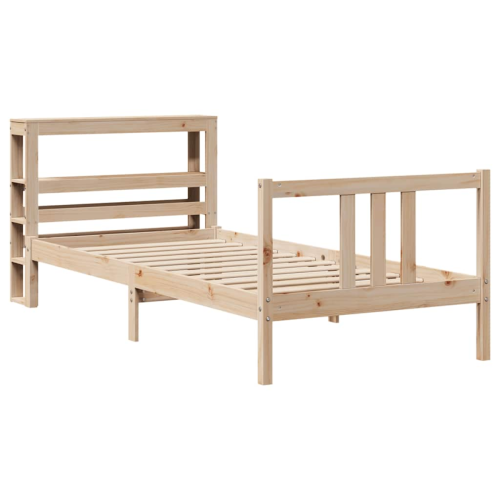 VidaXL vidaXL Bed Frame with Headboard without Mattress 90x190 cm Single 2
